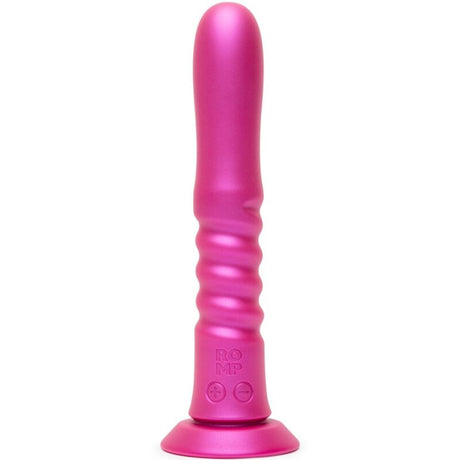 ROMP - JIGGLE UP AND DOWN VIBRATOR WITH PINK SUCTION CUP