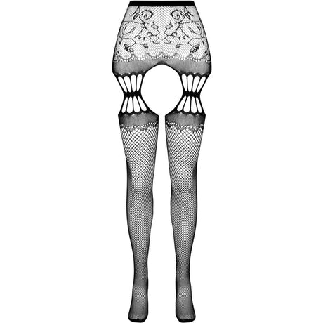 PASSION - S027 MEDIAS CON LIGUERO NEGRO TALLA ÚNICA