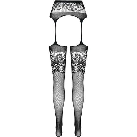 PASSION - S029 MEDIAS CON LIGUERO NEGRO TALLA ÚNICA