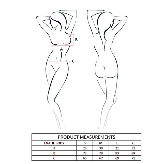 PASSION - EVALIE BODY WHITE L/XL