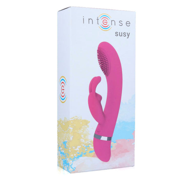 INTENSE - SUSY OSCILLATING VIBRATOR SILICONE RABBIT PINK