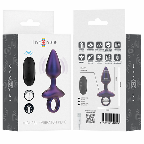 INTENSE - MICHAEL VIBRATING ANAL PLUG MODEL 2 REMOTE CONTROL