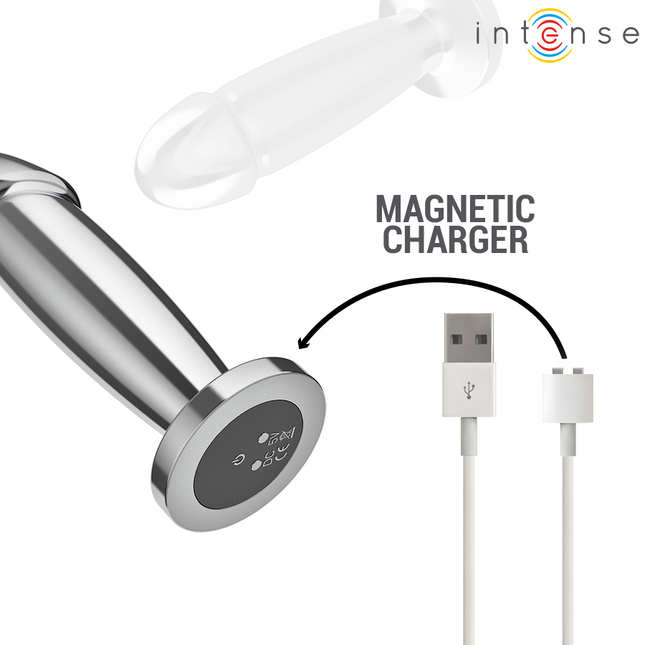 INTENSE - ANAL PLUG 10 VIBRATIONS METAL DILDO WITH REMOTE CONTROL M