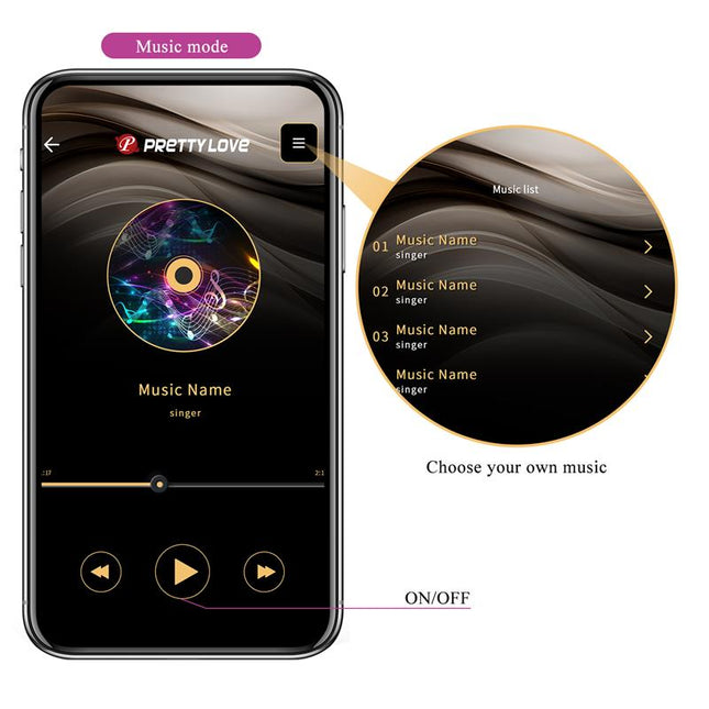 PRETTYLOVE Abner – дистанционно контролирано вибриращо яйце с приложение