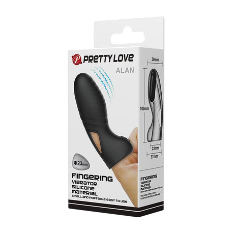 PRETTYLOVE Alan – силиконов вибриращ стимулатор за пръсти