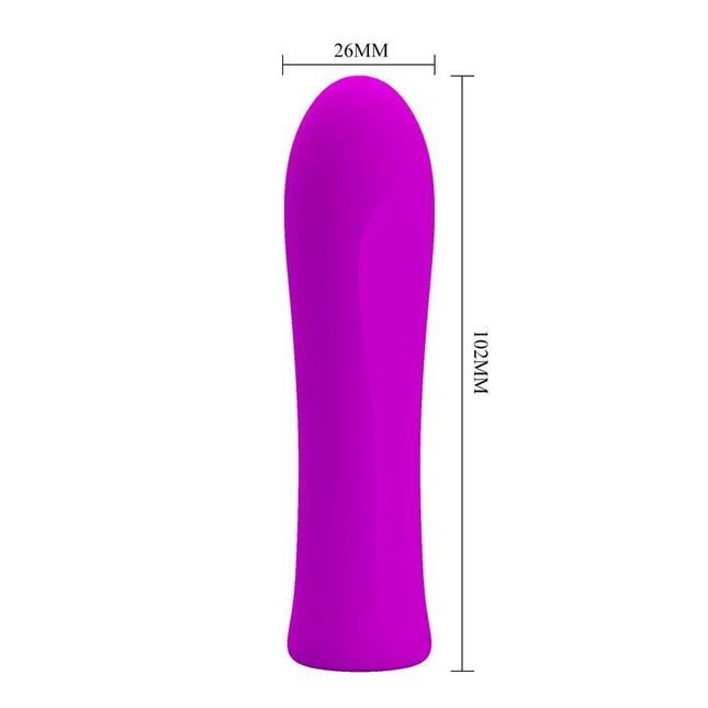 PRETTYLOVE Alfreda Violet – компактен силиконов вибратор с 12 режима