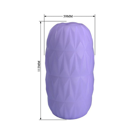 PRETTYLOVE Alice Men Masturbator Purple – компактен водоустойчив мастурбатор