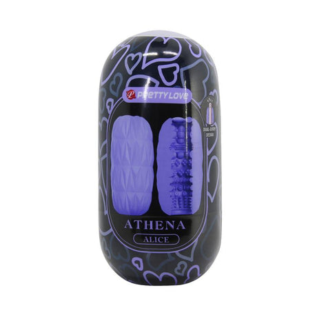 PRETTYLOVE Alice Men Masturbator Purple – компактен водоустойчив мастурбатор