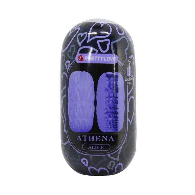 PRETTYLOVE Alice Men Masturbator Purple – компактен водоустойчив мастурбатор