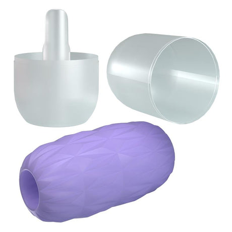 PRETTYLOVE Alice Men Masturbator Purple – компактен водоустойчив мастурбатор