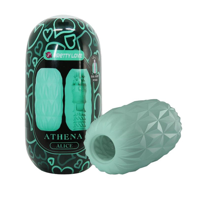 PRETTYLOVE Alice Men Masturbator Turquoise – компактен и водоустойчив мастурбатор