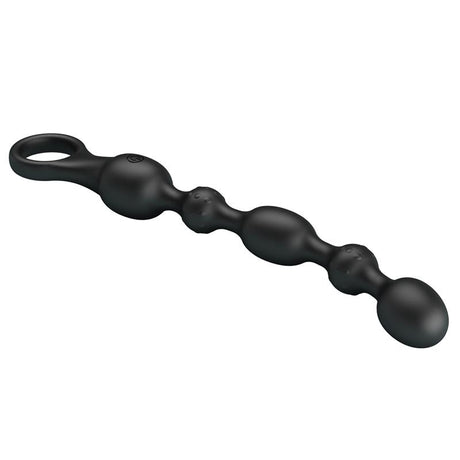 PRETTYLOVE Anal Beads with Vibration – водоустойчив анален вибратор с 10 режима