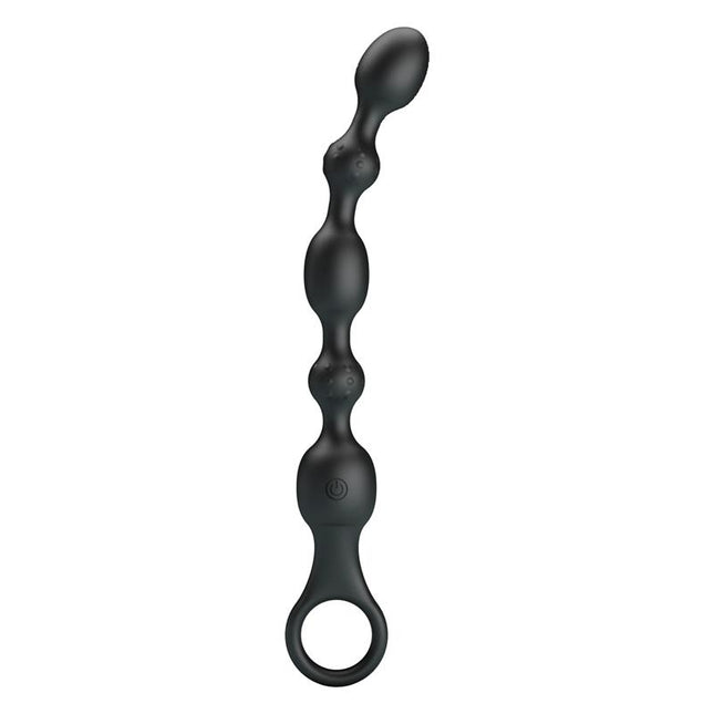 PRETTYLOVE Anal Beads with Vibration – водоустойчив анален вибратор с 10 режима