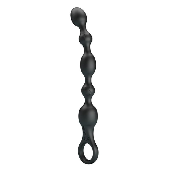 PRETTYLOVE Anal Beads with Vibration – водоустойчив анален вибратор с 10 режима
