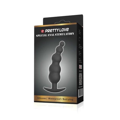 PRETTYLOVE Anal Bubble Plug – водоустойчив анален стимулатор с меки балончета