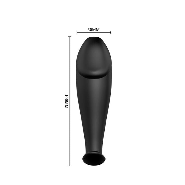 PRETTYLOVE Anal Plug Black с дистанционно – 12 вибрационни режима
