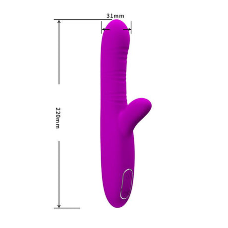 PRETTYLOVE Angelique Tickling Vibe USB – многофункционален вибратор с гъвкав дизайн