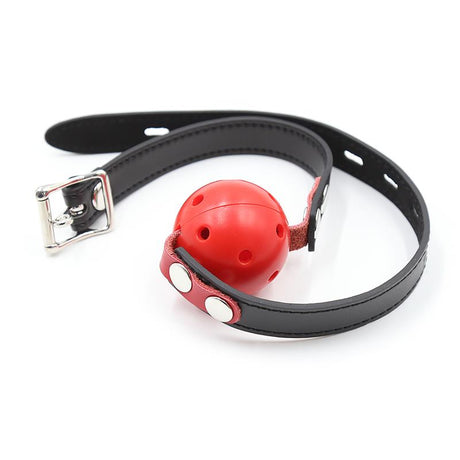 Ball Gag Breathable Black/Red