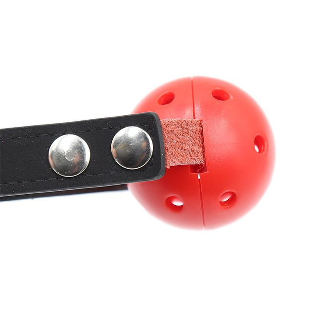 Ball Gag Breathable Black/Red