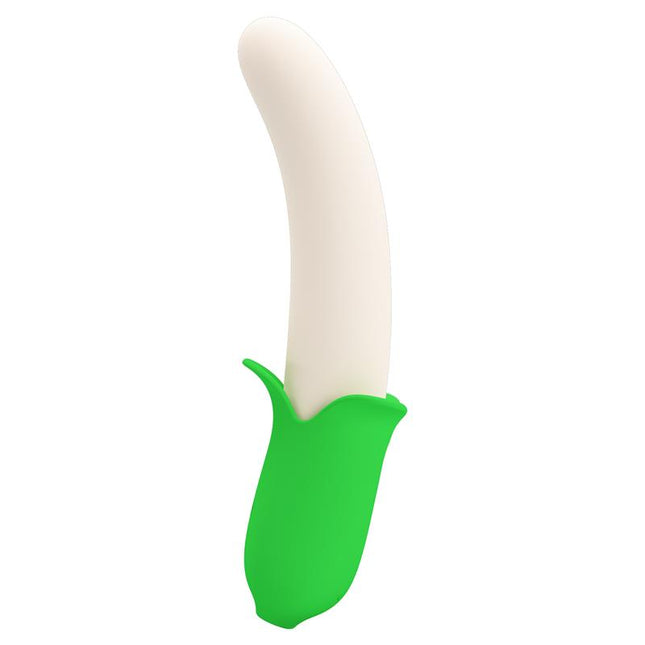 PRETTYLOVE Banana Geek Vibe USB – многофункционален силиконов вибратор с 7 режима