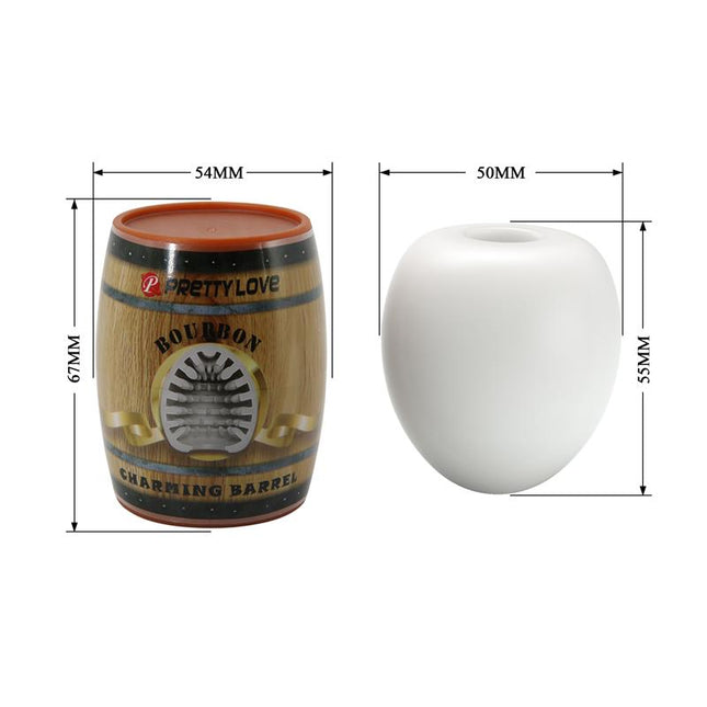 PRETTYLOVE Bourbon Barrel – гъвкав мастурбатор за мъже