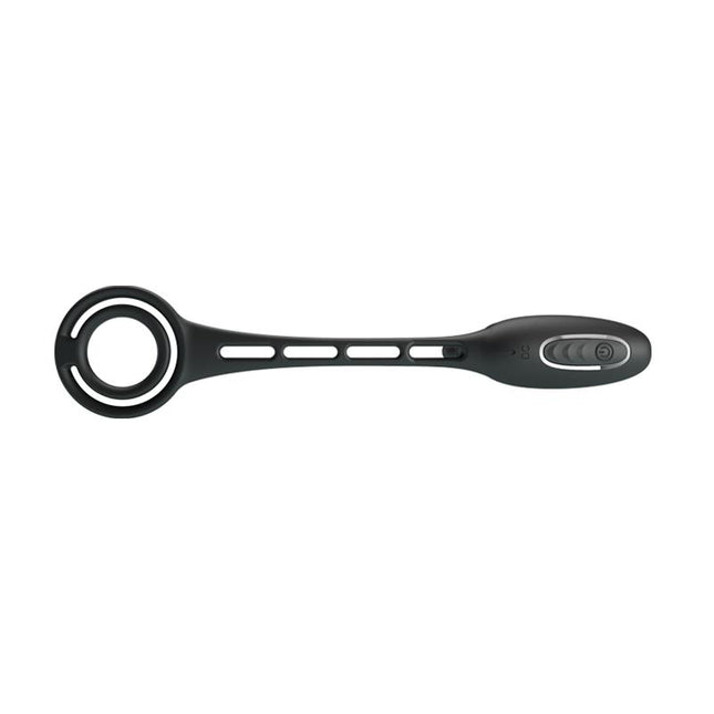 PRETTYLOVE Butt Plug and Penis Ring – вибриращ комплект с 12 режима