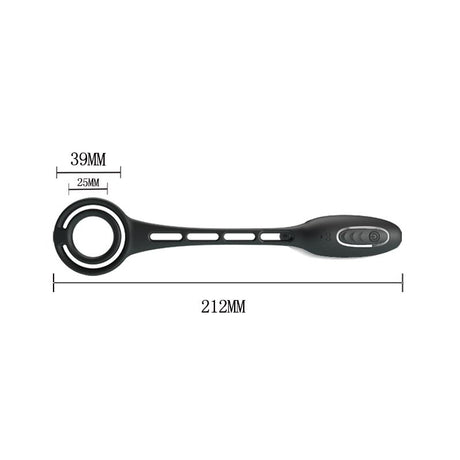 PRETTYLOVE Butt Plug and Penis Ring – вибриращ комплект с 12 режима