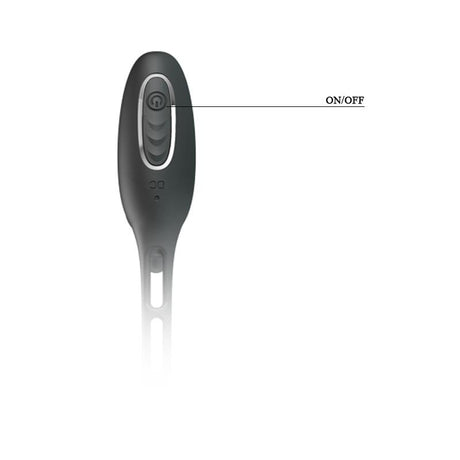 PRETTYLOVE Butt Plug and Penis Ring – вибриращ комплект с 12 режима
