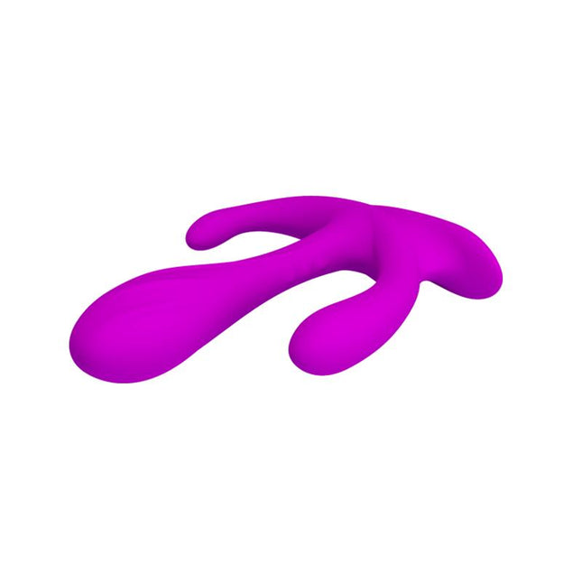 PRETTYLOVE Edgar Purple – анален плъг с три текстури, водоустойчив