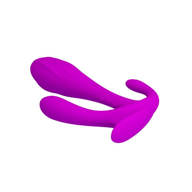 PRETTYLOVE Edgar Purple – анален плъг с три текстури, водоустойчив