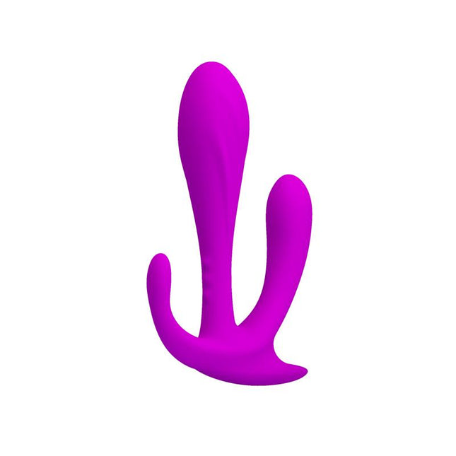 PRETTYLOVE Edgar Purple – анален плъг с три текстури, водоустойчив