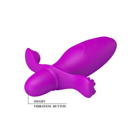 PRETTYLOVE Fitch Purple – анален плъг с вибрация и 10 режима