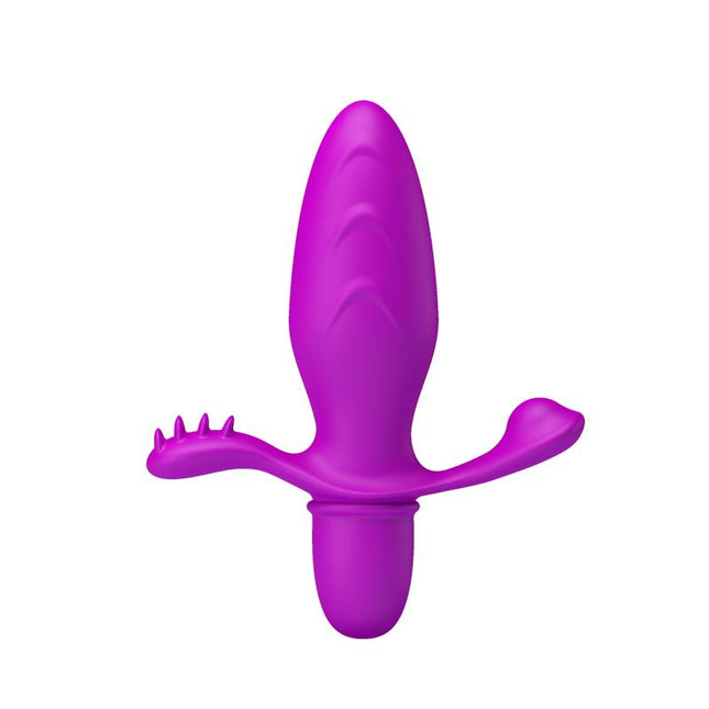 PRETTYLOVE Fitch Purple – анален плъг с вибрация и 10 режима