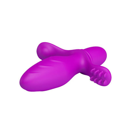 PRETTYLOVE Fitch Purple – анален плъг с вибрация и 10 режима