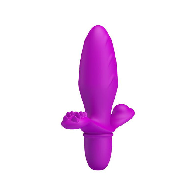 PRETTYLOVE Fitch Purple – анален плъг с вибрация и 10 режима