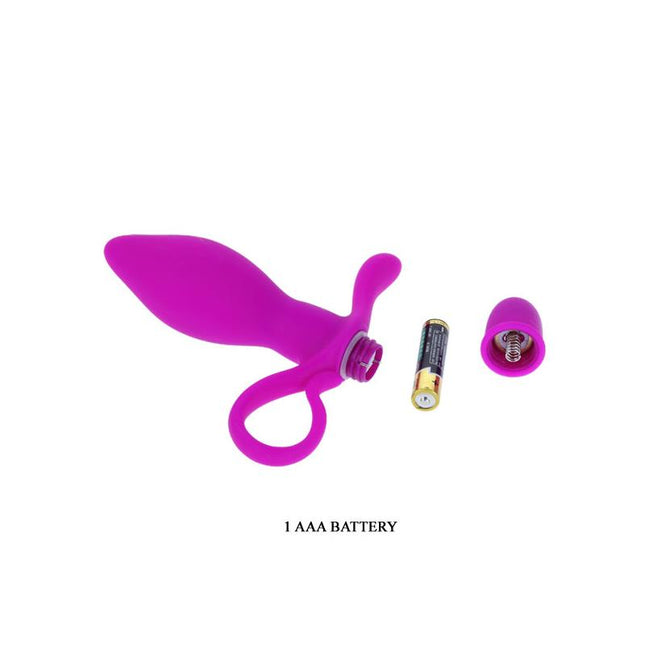 PRETTYLOVE Taylor Purple – анален плъг с вибрация и стимулатор