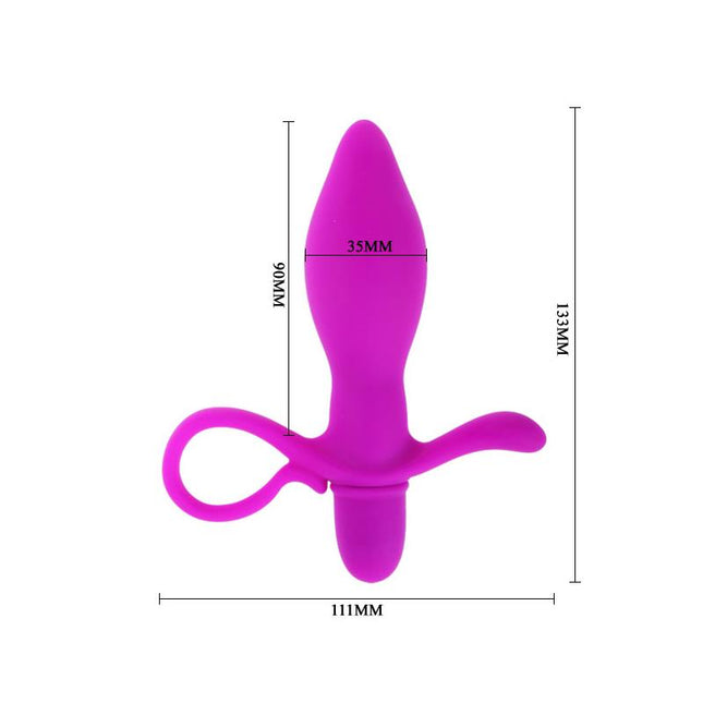 PRETTYLOVE Taylor Purple – анален плъг с вибрация и стимулатор