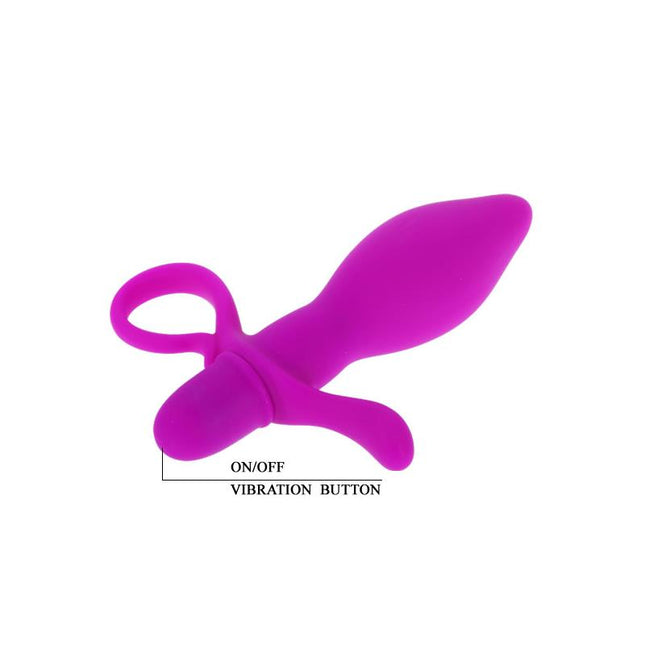 PRETTYLOVE Taylor Purple – анален плъг с вибрация и стимулатор