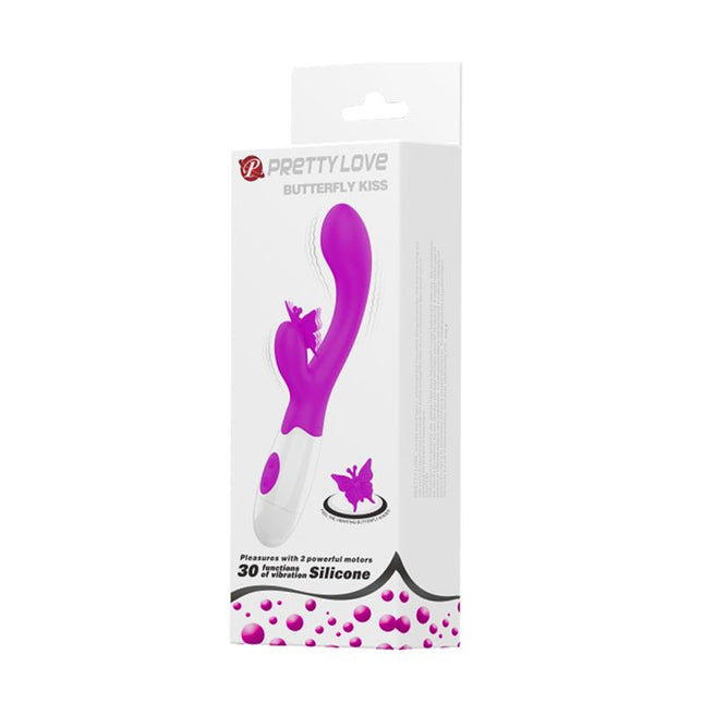 PRETTYLOVE Butterfly Kiss – вибратор с 30 режима и двойна стимулация