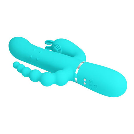 PRETTYLOVE Cammy Tripple Rabbit – вибратор с тройна стимулация и въртящи се топчета