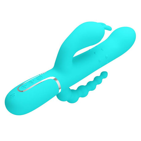 PRETTYLOVE Cammy Tripple Rabbit – вибратор с тройна стимулация и въртящи се топчета
