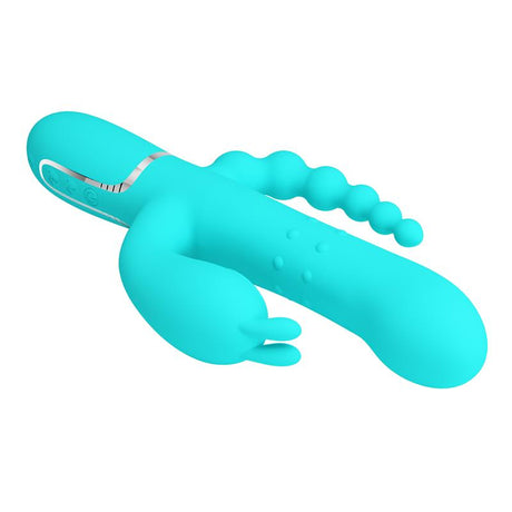 PRETTYLOVE Cammy Tripple Rabbit – вибратор с тройна стимулация и въртящи се топчета