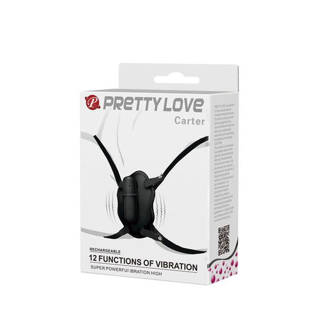 PRETTYLOVE Carter Strap-on Vibrator – регулируем, мощен вибратор