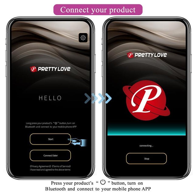 PRETTYLOVE Catalina – вибриращо яйце с контрол през приложение, розово