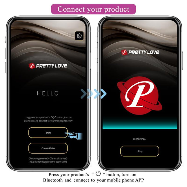 PRETTYLOVE Catalina – вибриращо яйце с контрол през приложение, лилаво