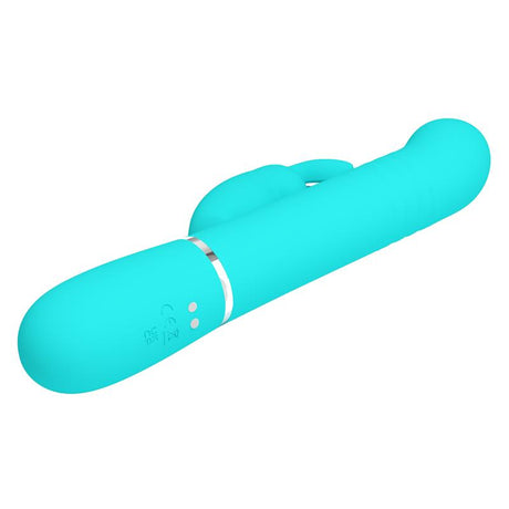 PRETTYLOVE Coale – вибратор с въртящи се топчета и тласъци, USB зареждане
