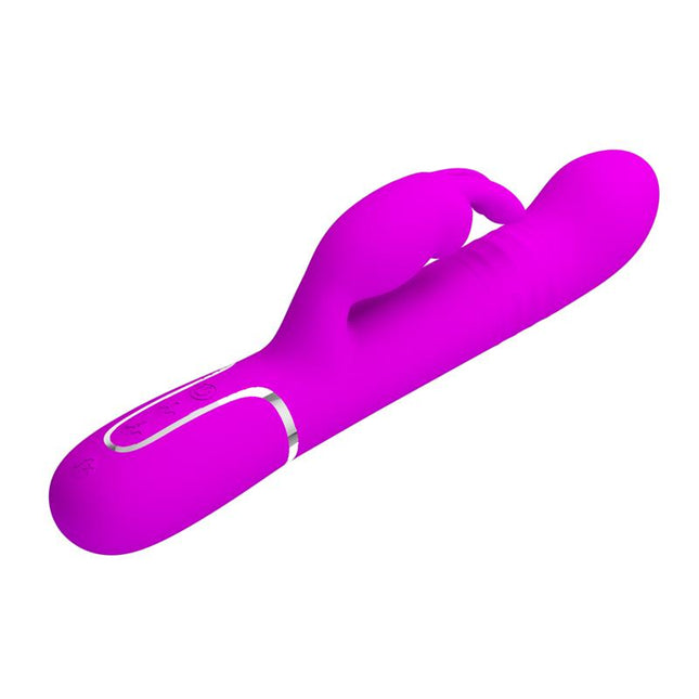 PRETTYLOVE Coale – вибратор с въртеливи и тласкащи движения, USB