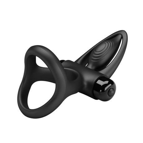 PRETTYLOVE Cock Ring with Vibration – пръстен с вибрации за двойки