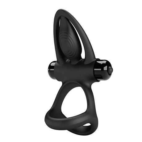 PRETTYLOVE Cock Ring with Vibration – пръстен с вибрации за двойки