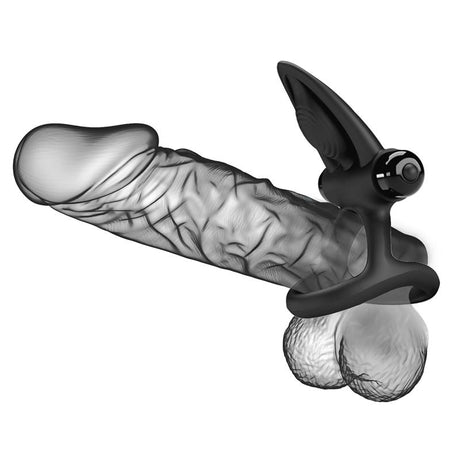 PRETTYLOVE Cock Ring with Vibration – пръстен с вибрации за двойки